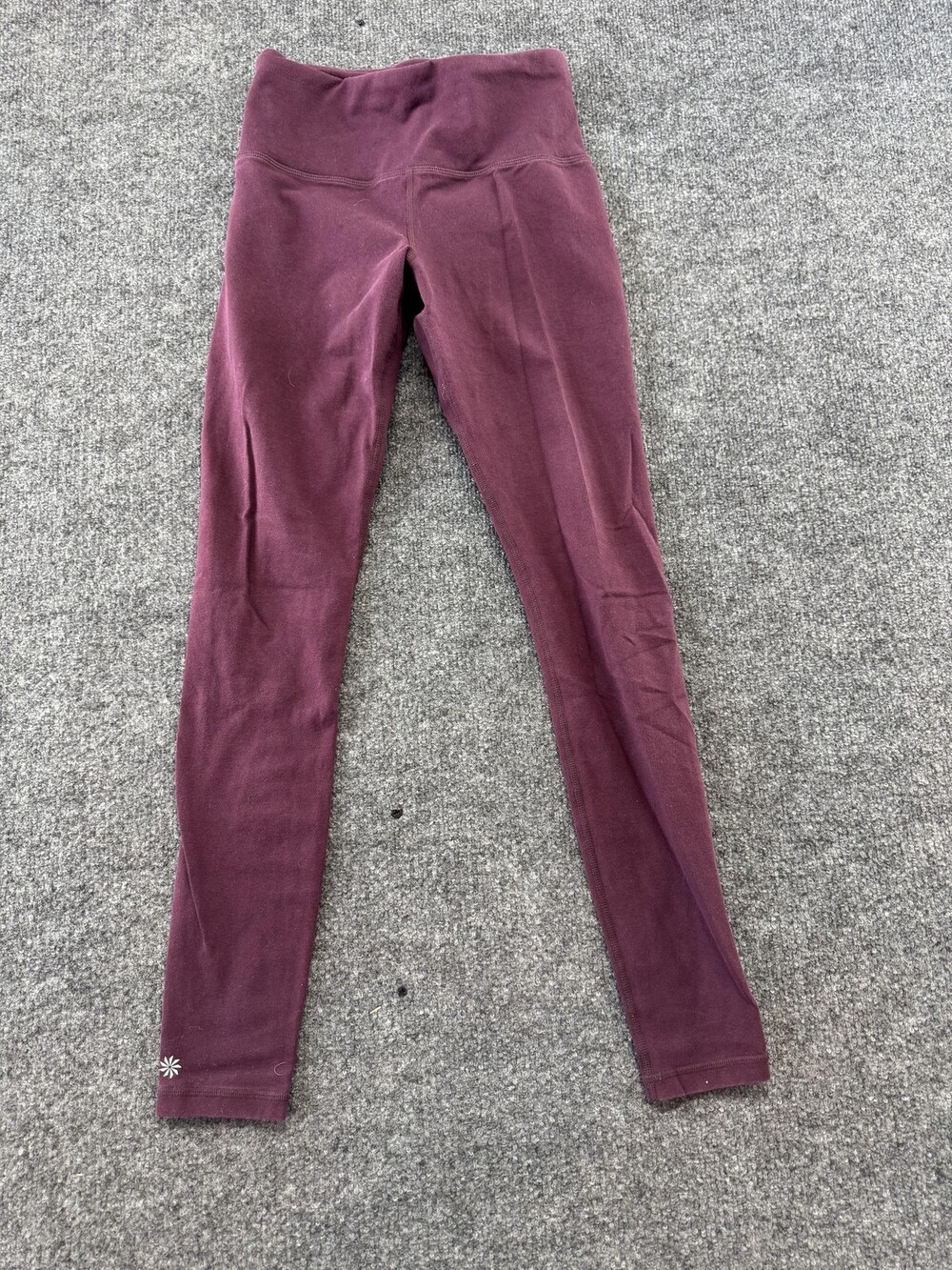 Athleta Leggings Womens XS Purple High Rise Ankle Cotton Stretch Yoga Gym Pants